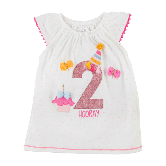 GIRL'S 2ND BIRTHDAY SHIRT 24- 2T